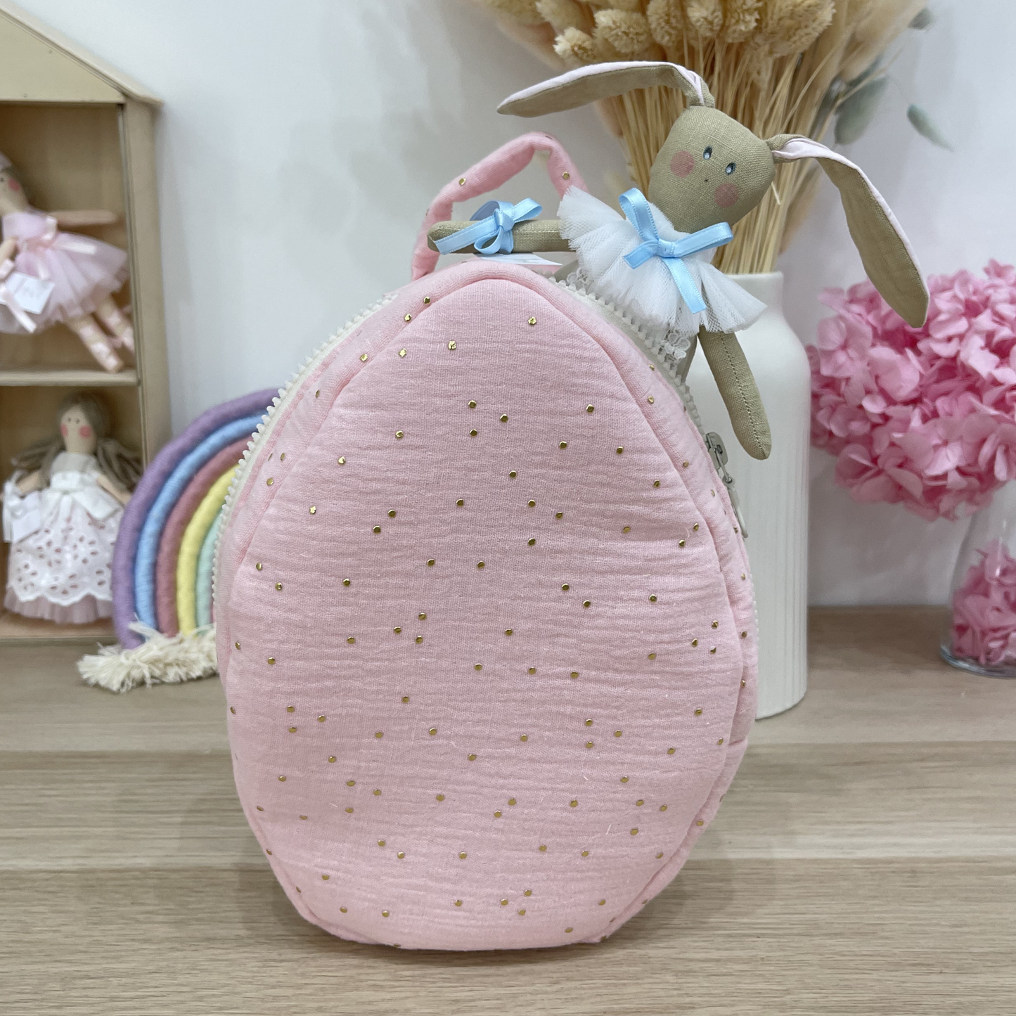 UOVO DI STOFFA CON CONIGLIETTO