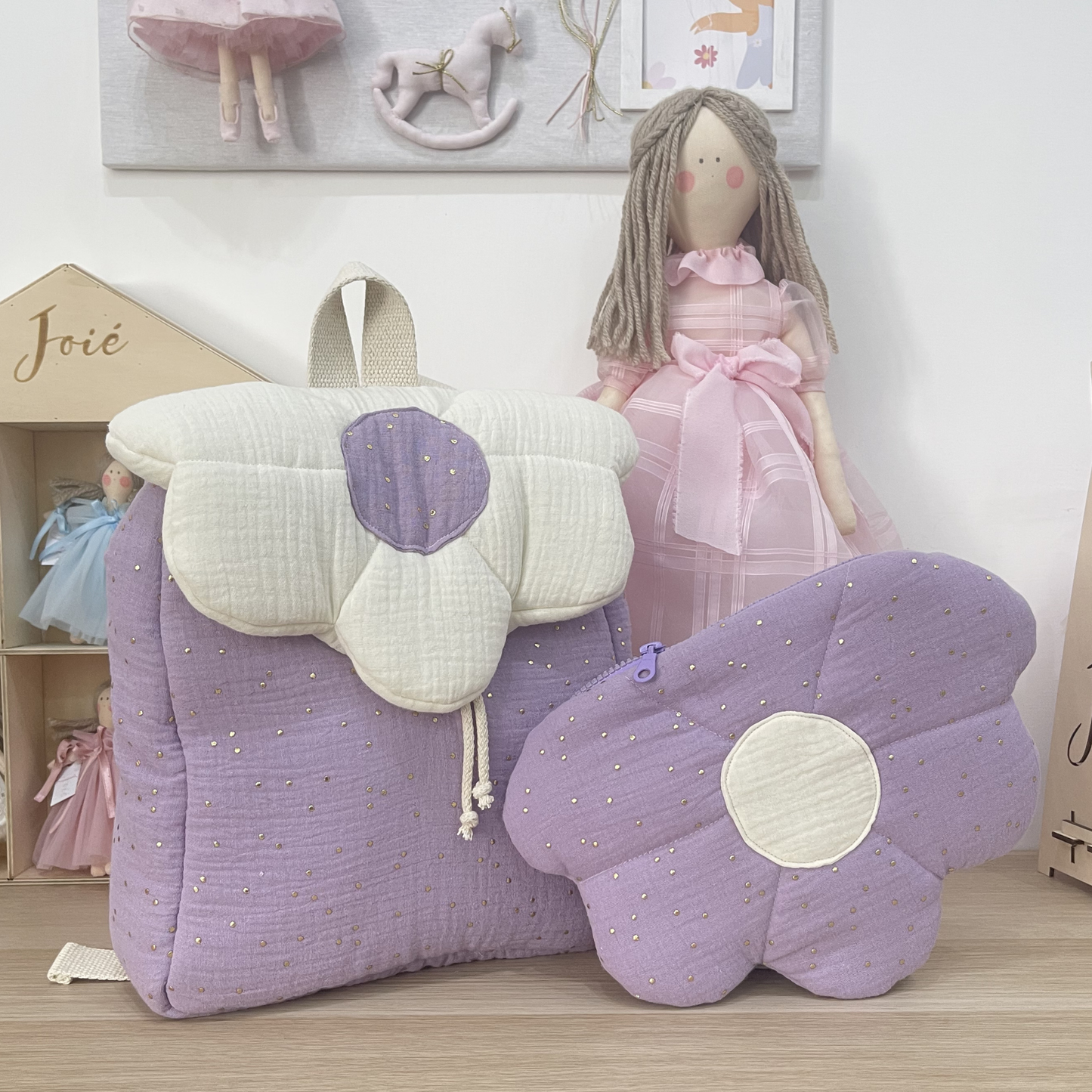 Zaino con pochette Fiore