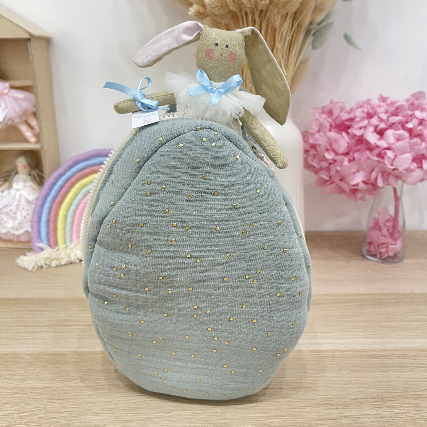 UOVO DI STOFFA CON CONIGLIETTO