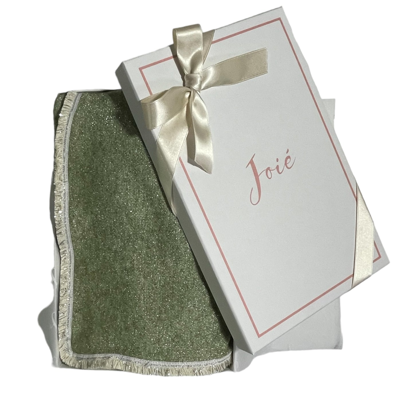 Copertina in eco-lana glitterata personalizzata
