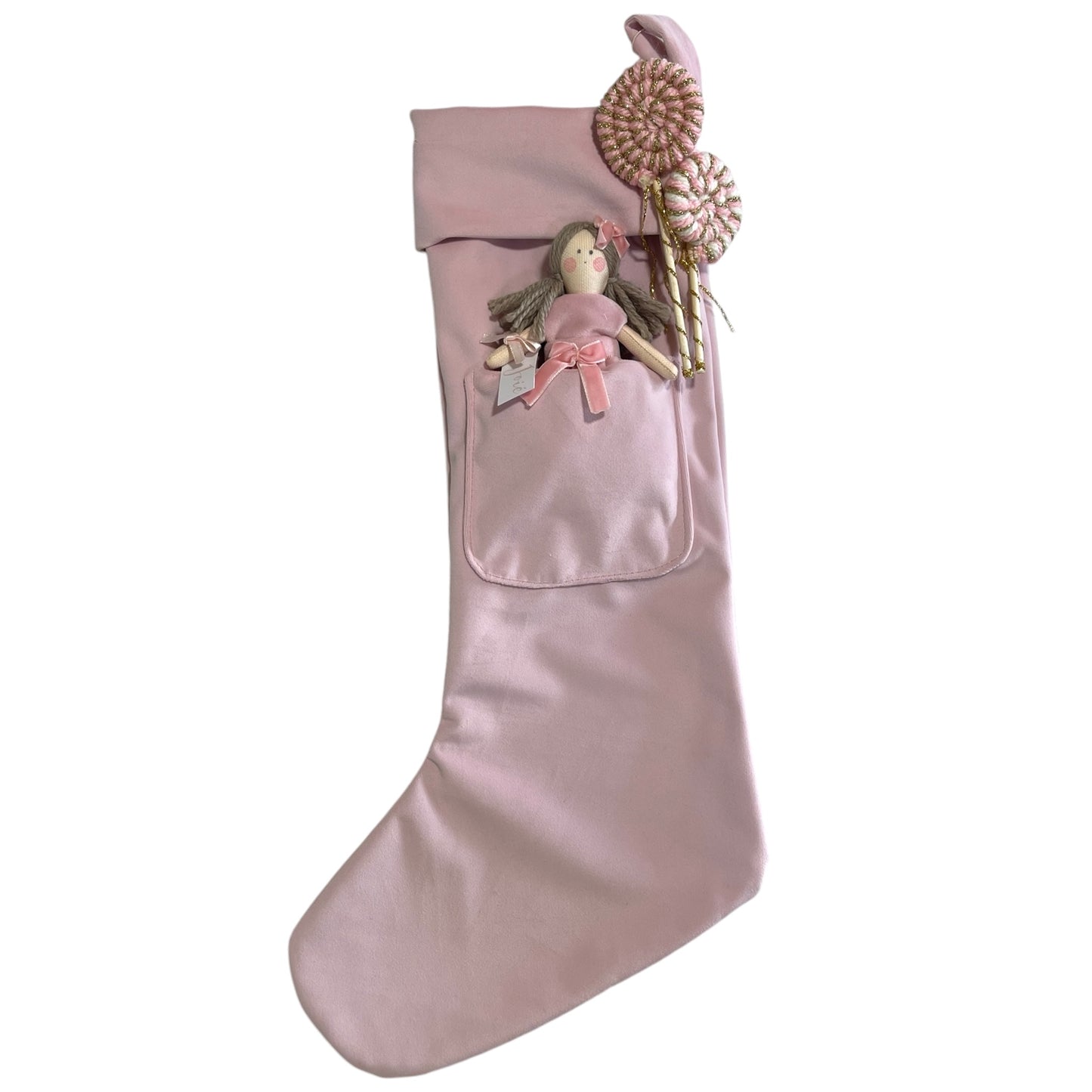 Calza epifania in velluto con bambola Cloe