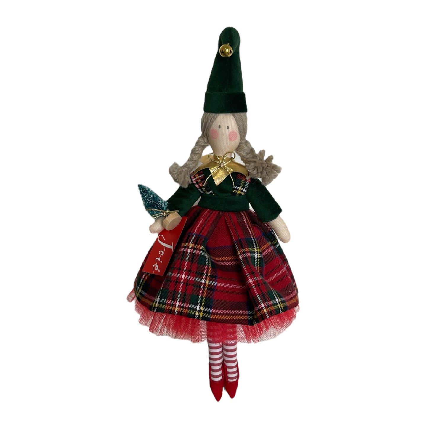 Bambola “Cannella “ elfa di babbo Natale - 32cm - Bomboniere