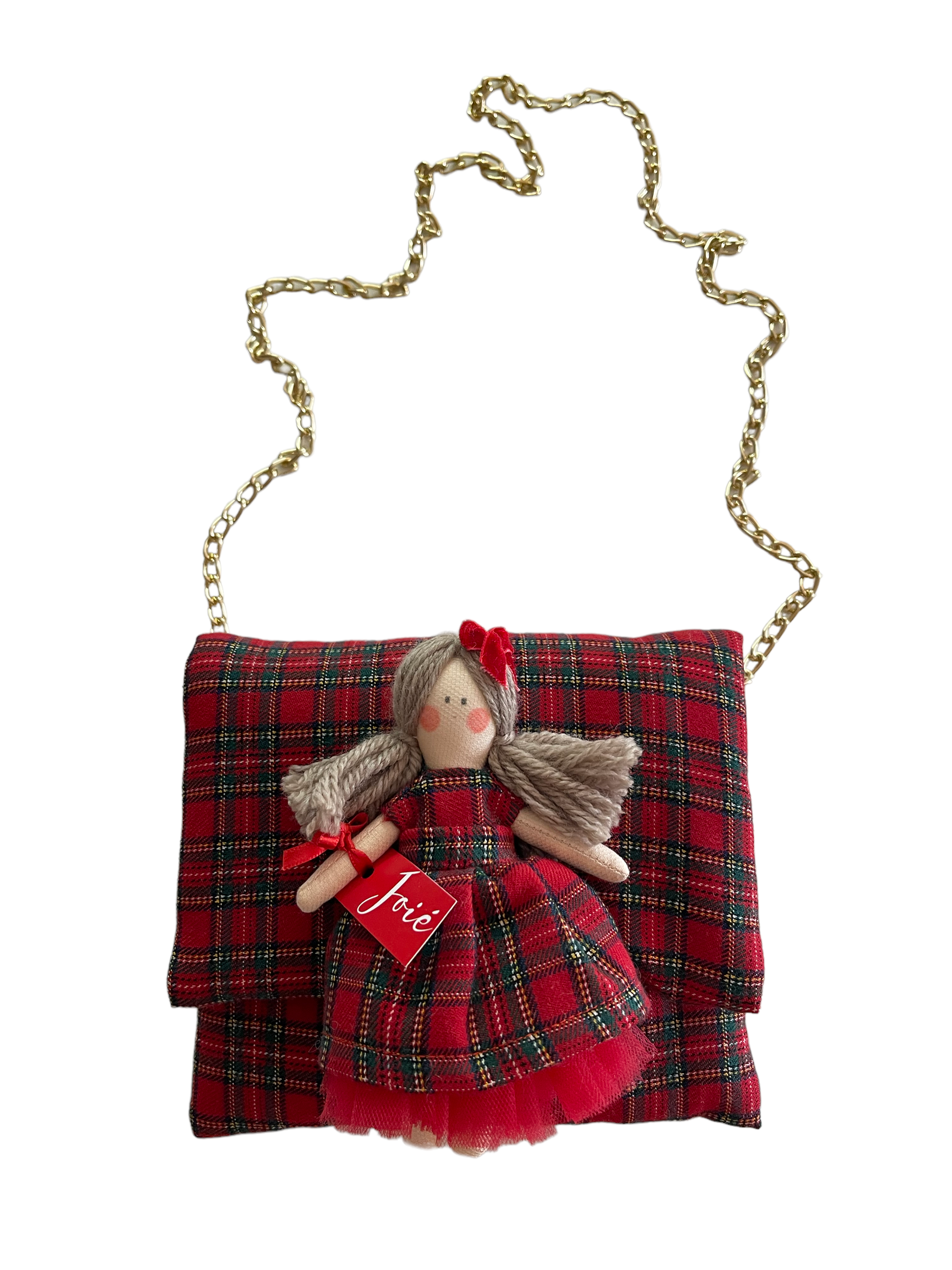 Borsa a tracolla in cotone tartan Joiè Bambole Bomboniere e