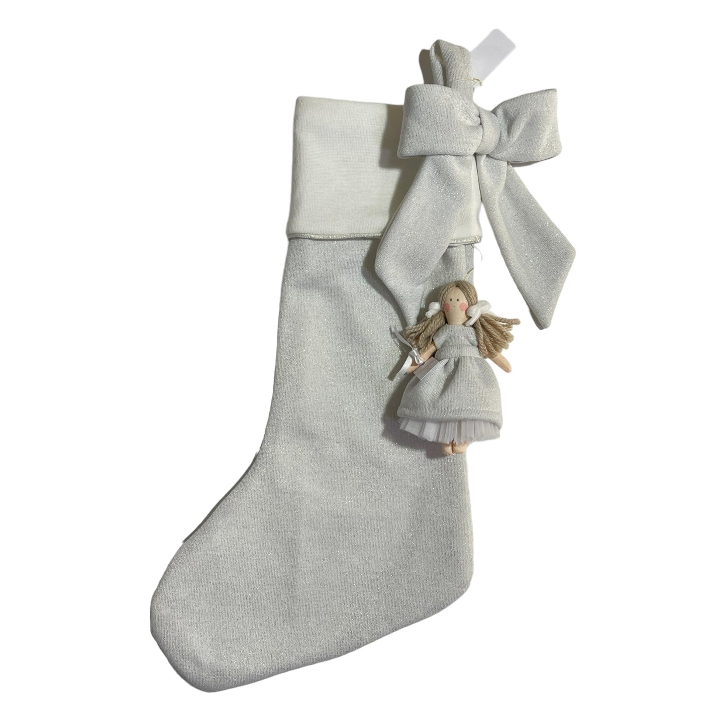 Calza epifania in lana glitterata con bambola MiniMe -
