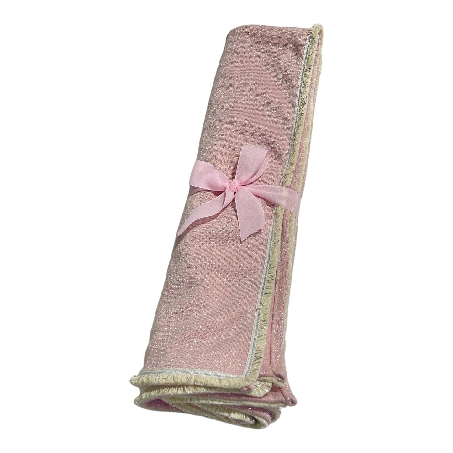 Copertina in eco-lana glitterara personalizzata - Bomboniere