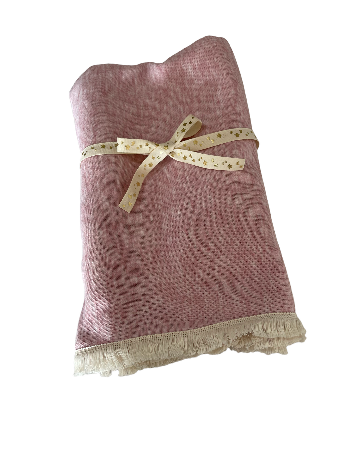Copertina in eco-lana personalizzata - Rosa - Bomboniere e