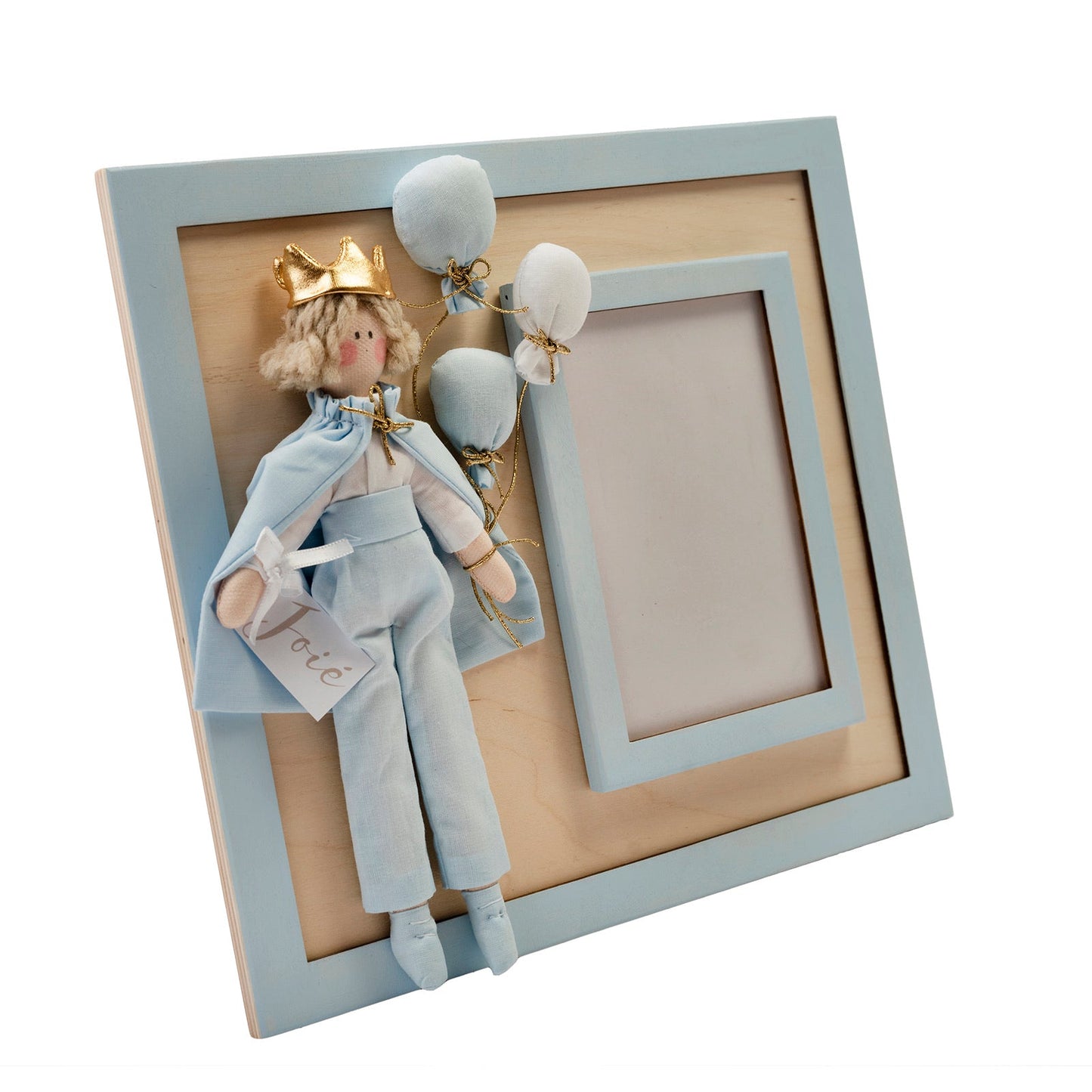 Cornice porta foto in legno con Bambola - Bomboniere e idee