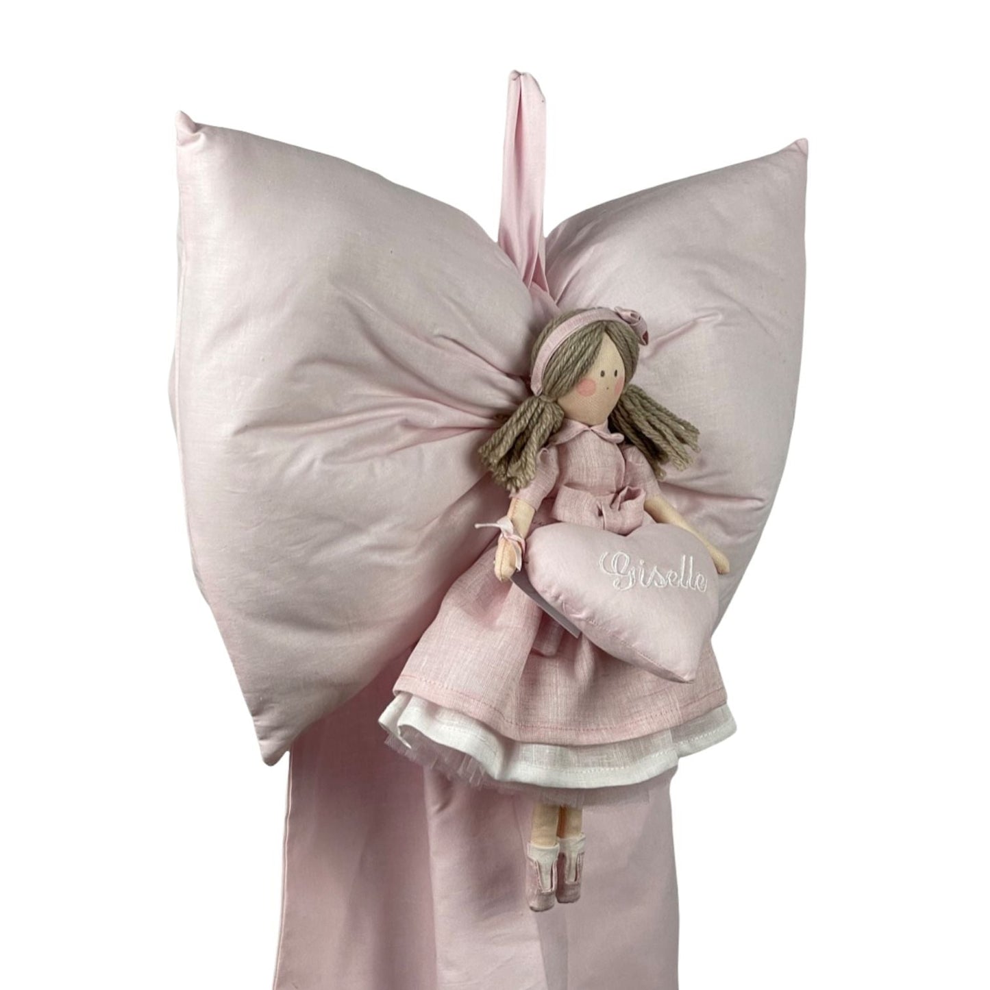 Fiocco in cotone con bambola - Bomboniere e idee regalo