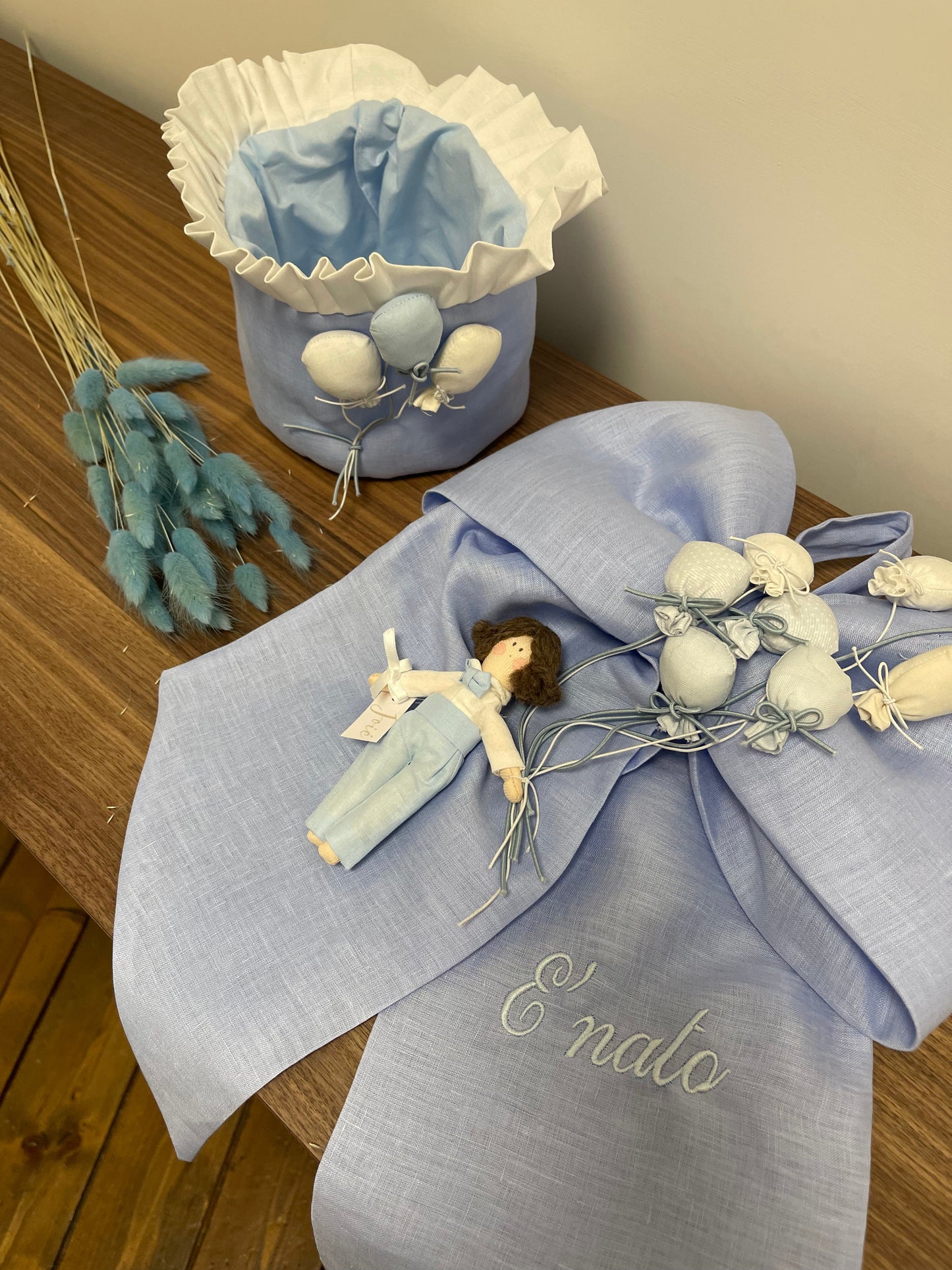 Fiocco in lino palloncino - Bomboniere e idee regalo