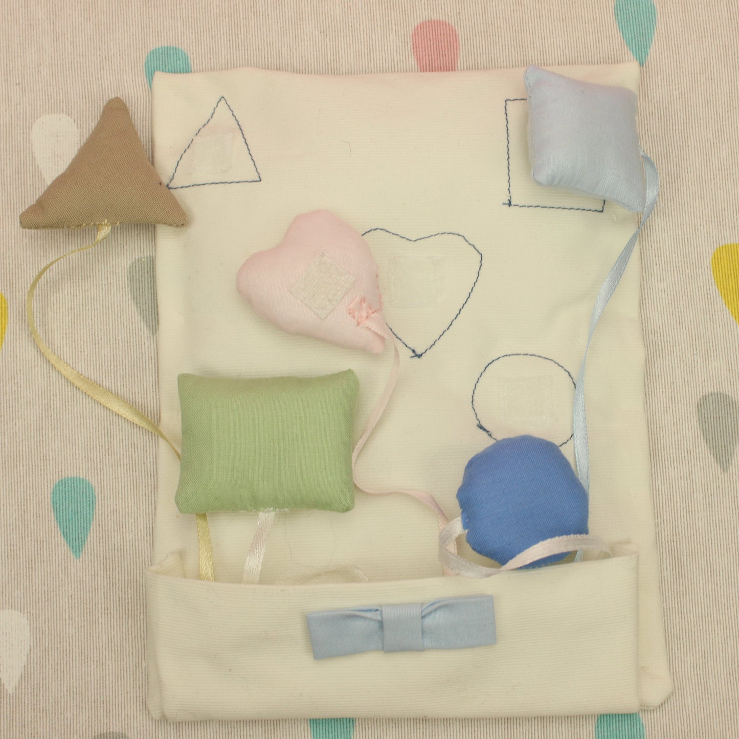 Quadro gioco rivestito in tessuto con Bambola - Bomboniere e