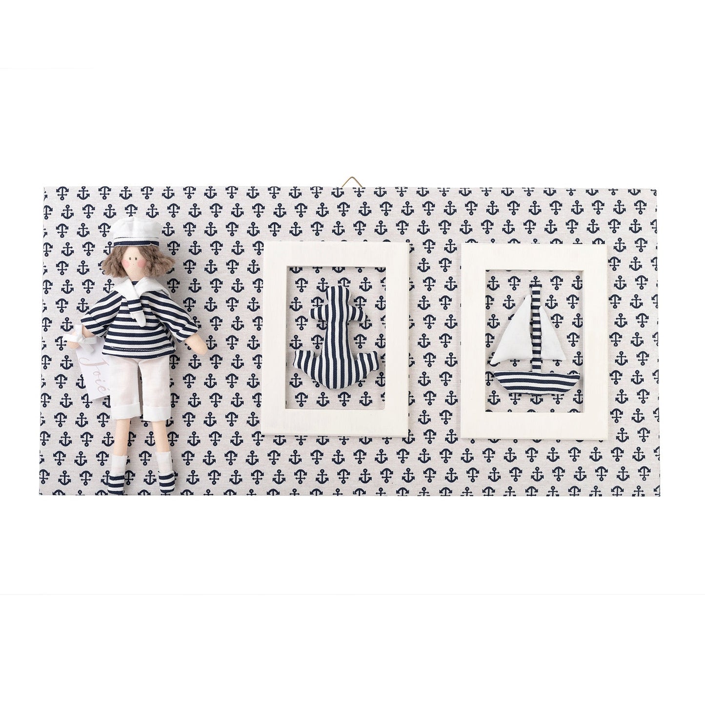 Quadro porta foto “tema marinaio “con bambola Eric -