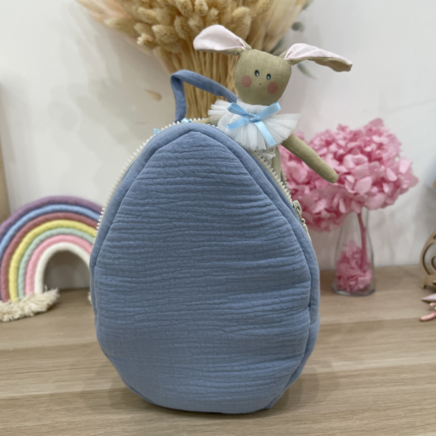 UOVO DI STOFFA CON CONIGLIETTO