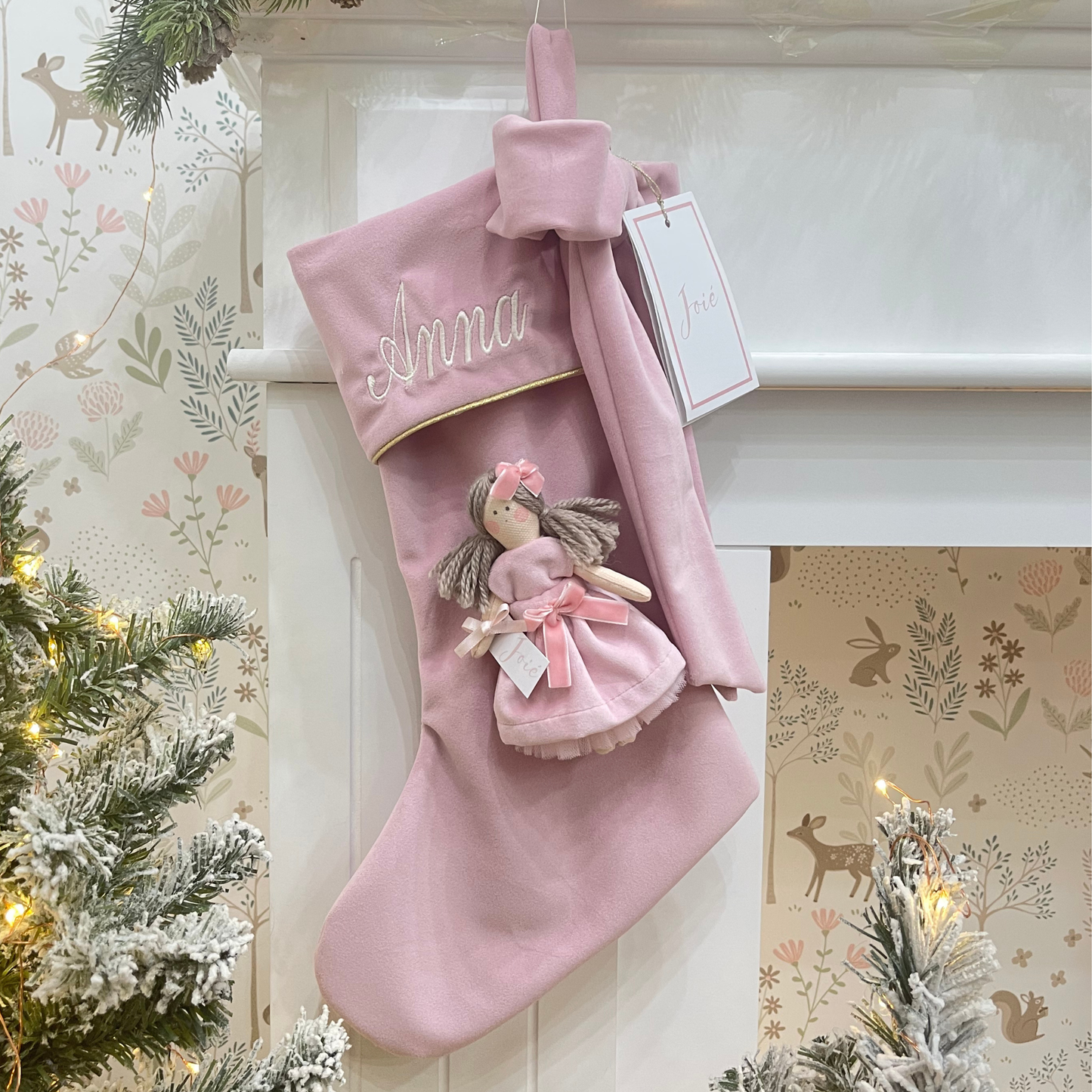 Calza epifania in velluto con bambola Cloe