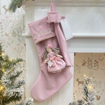 Calza epifania in velluto con bambola Cloe