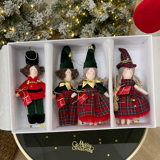 Box Bambola Schiaccianoci, Elfi, e Befana