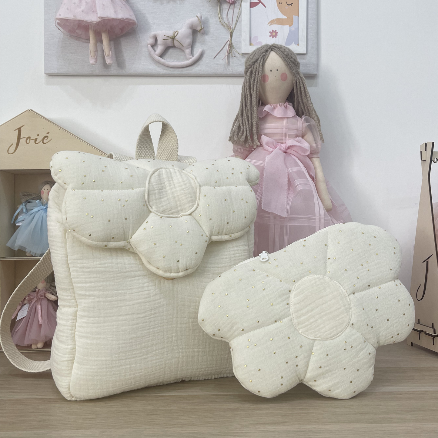 Zaino con pochette Fiore