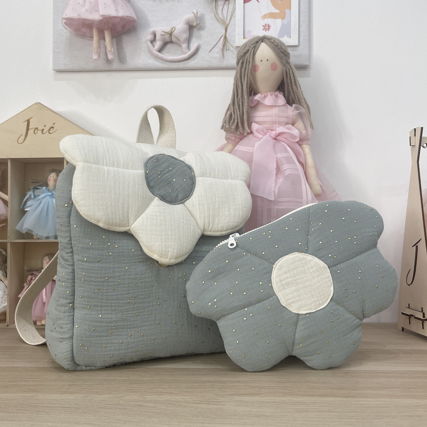 Zaino con pochette Fiore