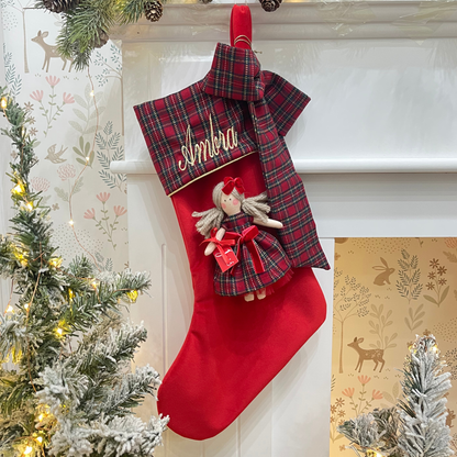 Calza epifania in velluto con bambola Cloe