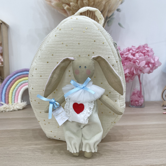 UOVO DI STOFFA CON CONIGLIETTO