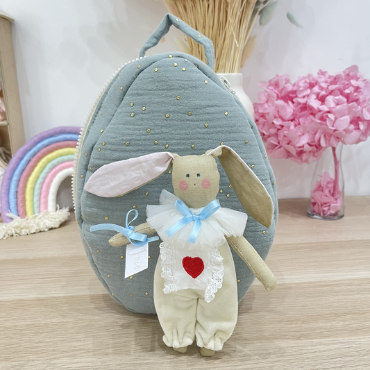 UOVO DI STOFFA CON CONIGLIETTO