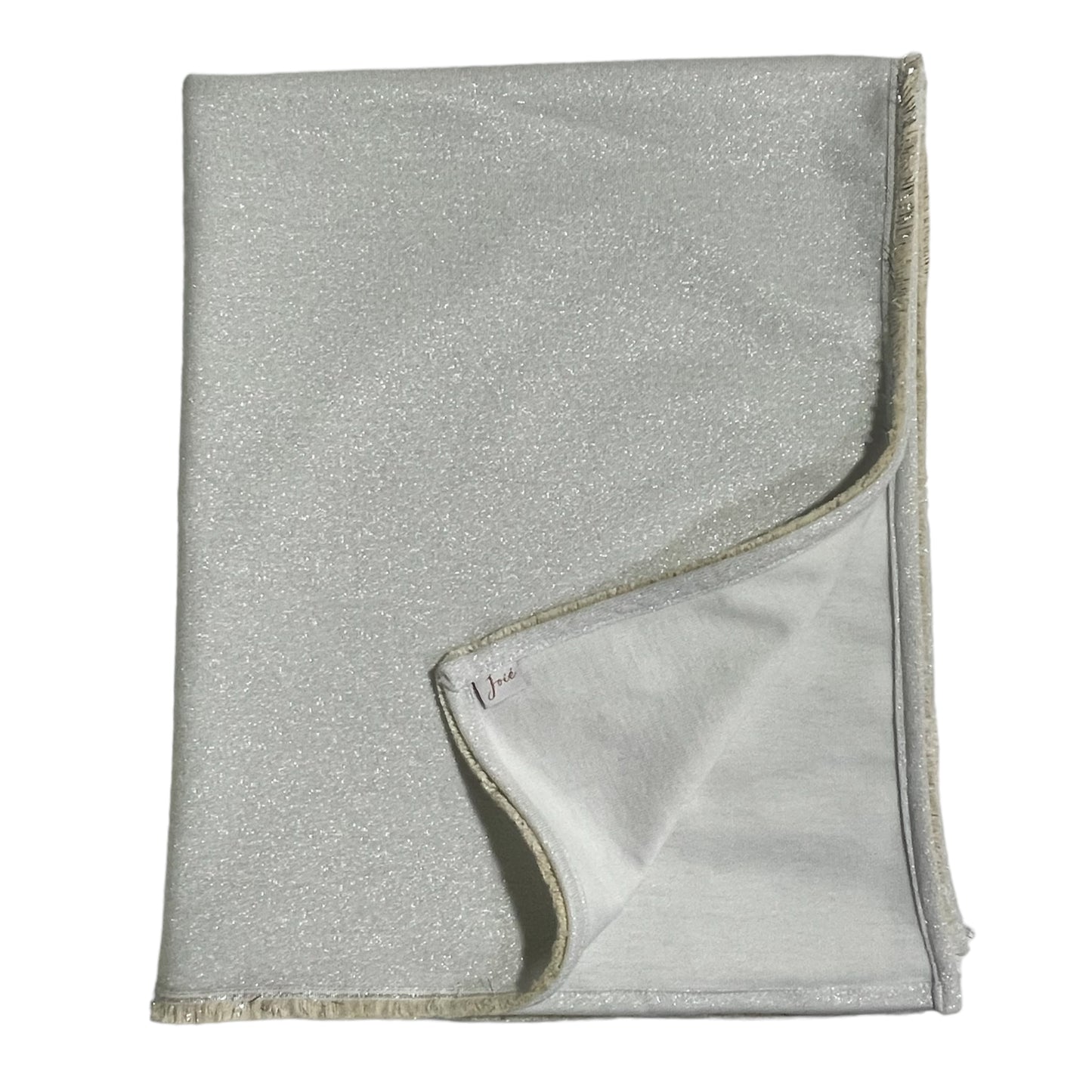 Copertina in eco-lana glitterata personalizzata