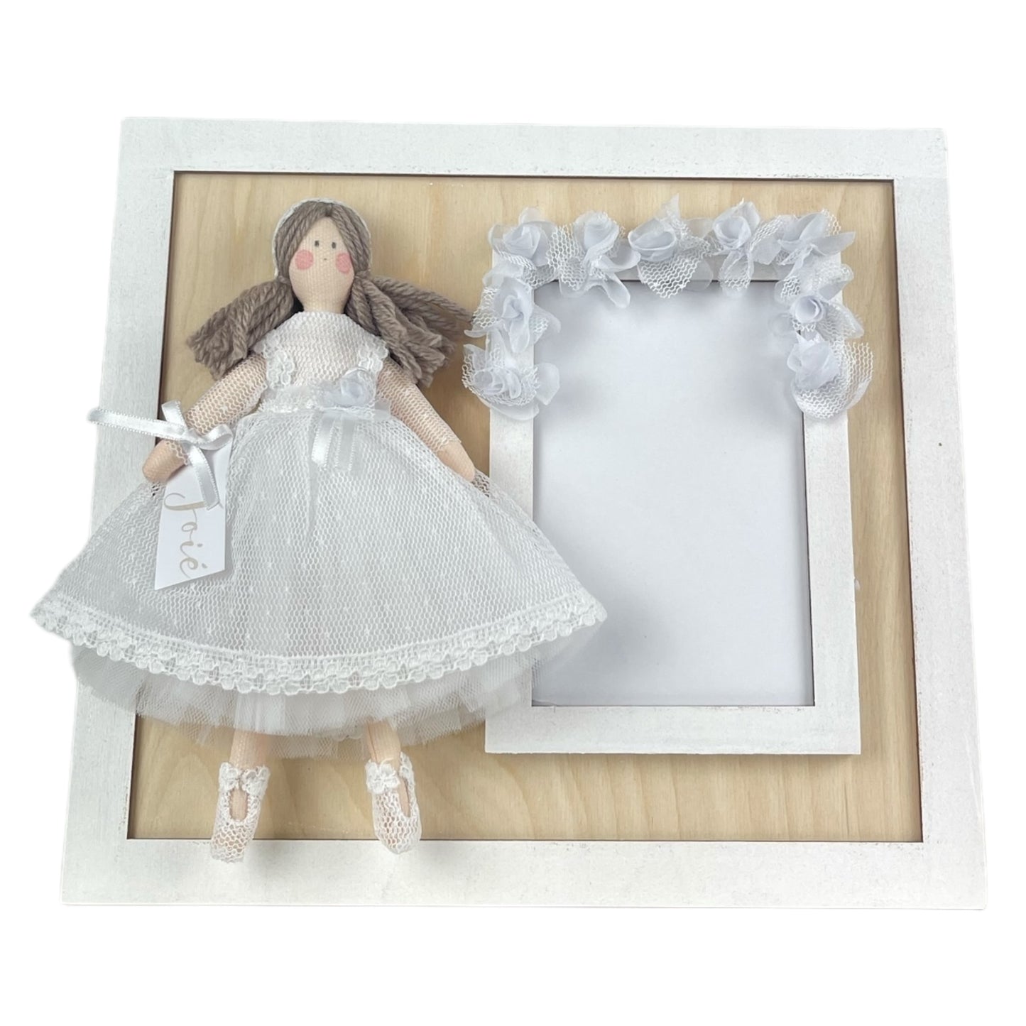 Copia del Cornice porta foto in legno con bambola Dalia