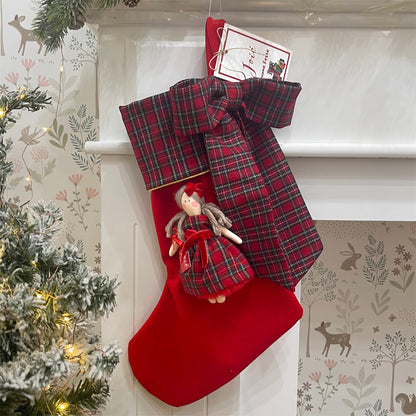 Calza epifania in velluto con bambola Cloe