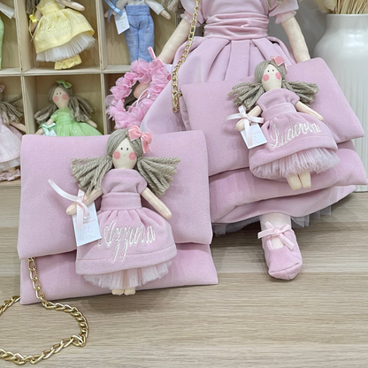 Borsa a tracolla in velluto