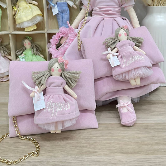 Borsa a tracolla in velluto