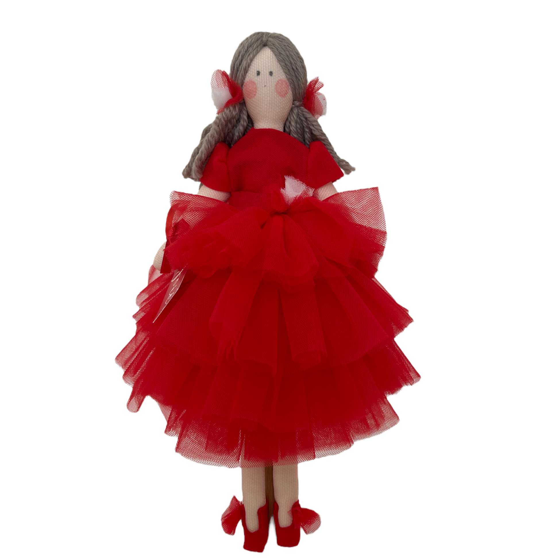 Bambola “Cèline in tulle - Rosso / 25cm - Bomboniere e idee