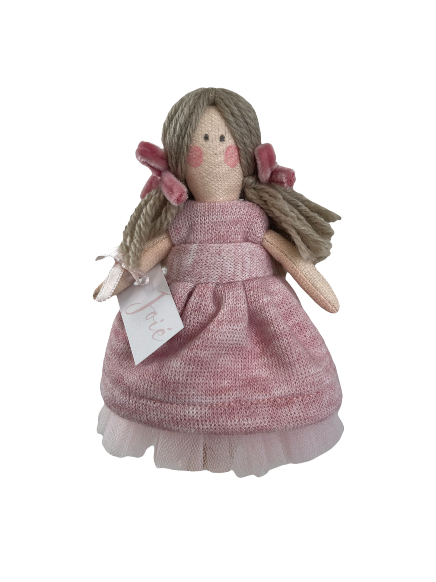 Bambola “Charlotte “in lana - Rosa - Bomboniere e idee