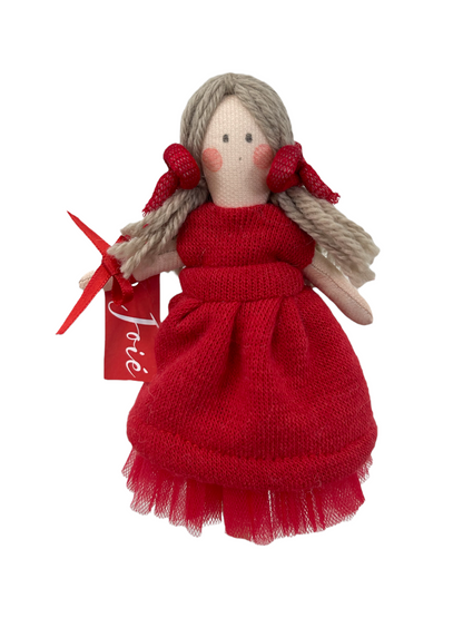 Bambola “Charlotte “in lana - Rosso - Bomboniere e idee