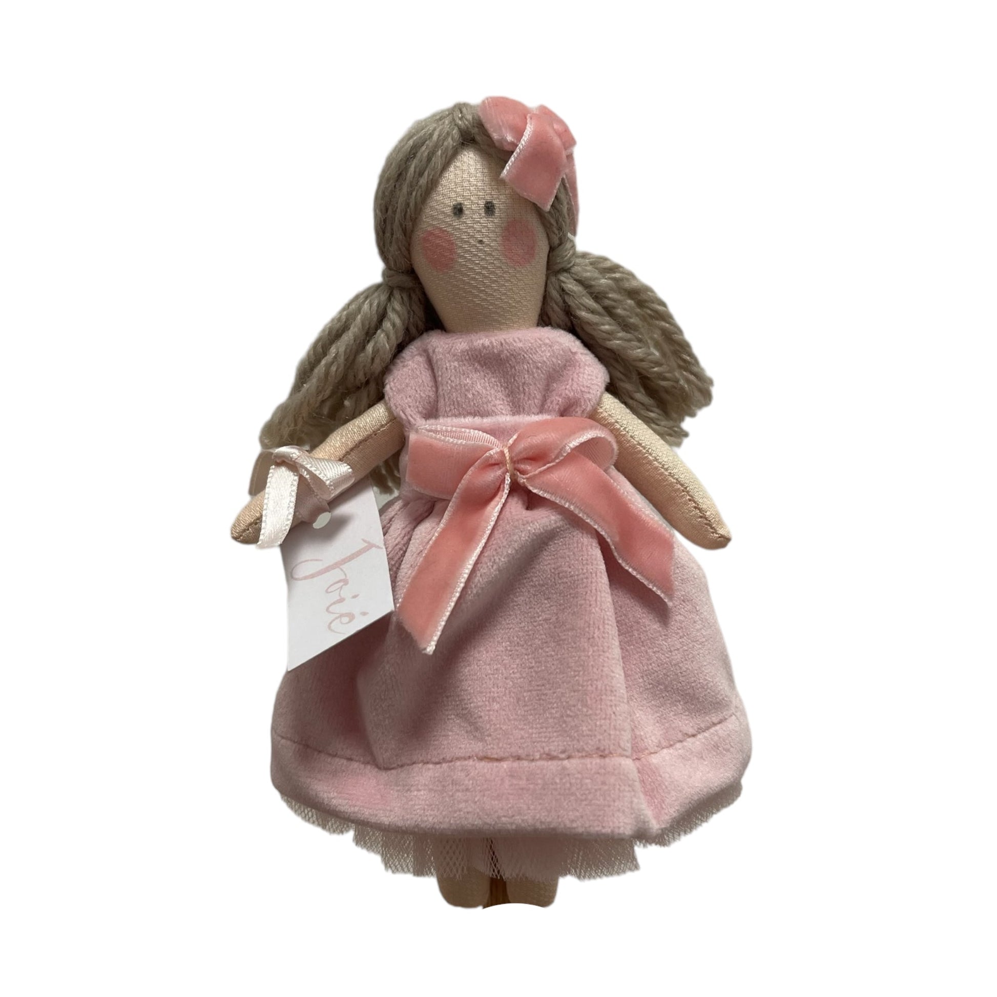 Bambola “Cloe” in velluto - Rosa - Bomboniere e idee regalo