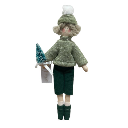 Bambola “Liam” - 21cm / Verde - Bomboniere e idee regalo