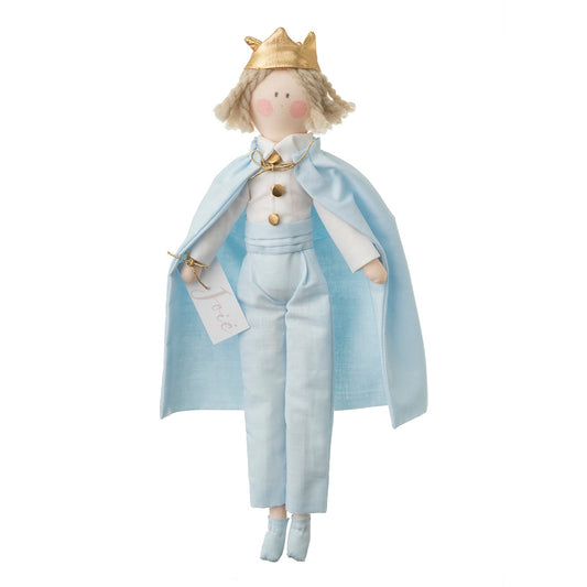 Bambola “Principe Azzurro “ in cotone - 30cm - Bomboniere e