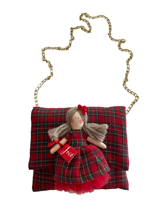 Borsa a tracolla in cotone tartan - Bomboniere e idee regalo