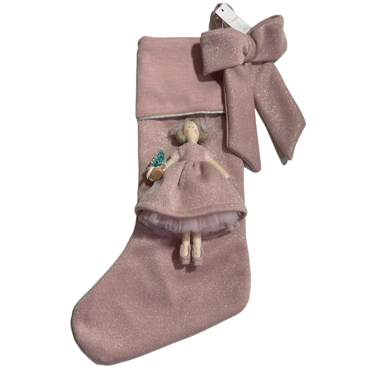 Calza epifania in lana glitterata con bambola Lilibet -