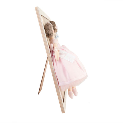Cornice porta foto in legno con due Bambole - Bomboniere e