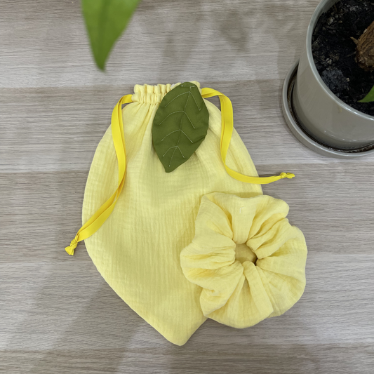 Pochette "Limone" e Scrunchie